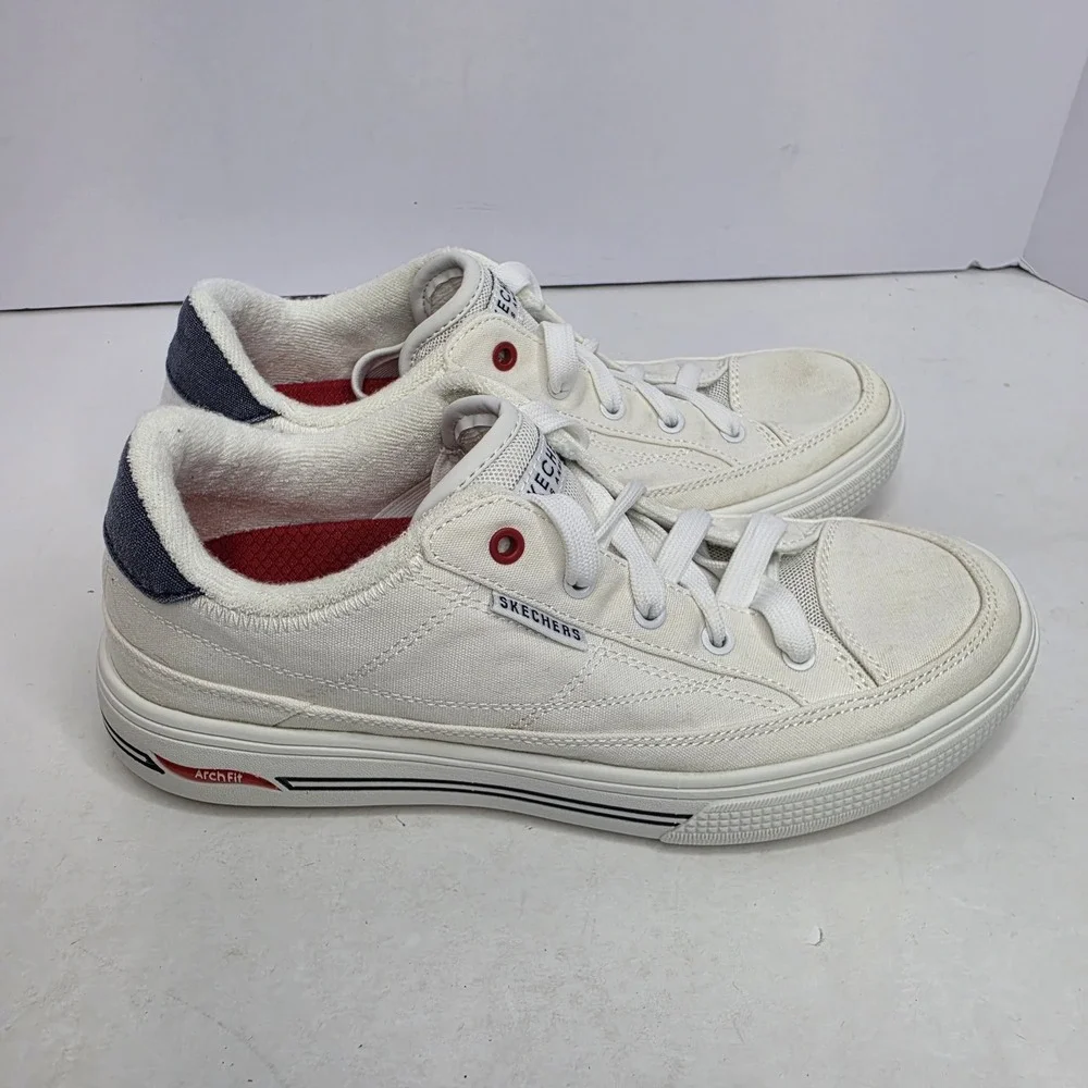 Sketchers Air Cooled Archfit Los Angeles White Women's Size 8
